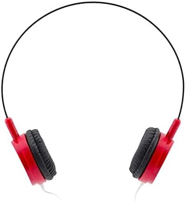 Toplu Kablolu Kulak İçi Kulaklıklar, Maeline (500 Paket, Yuvarlak Kırmızı)