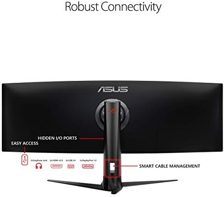 Asus ROG Strıx XG49VQ 49 Kavisli Oyun FreeSync Monitör 144Hz Çift Full HD HDR Göz Bakımı ile DP HDMI Siyah