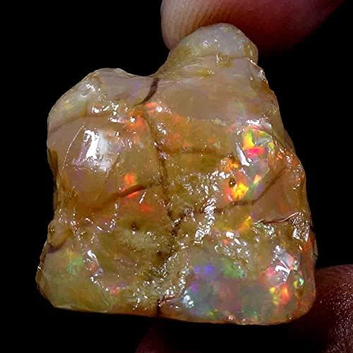 dazzlegems Ultra Yangın Opal Kaba Taş, Ham Kristaller Taş, Etiyopya Opal Kaya, Takı Yapma Malzemeleri, Çakra Şifa, enerji Taşı,