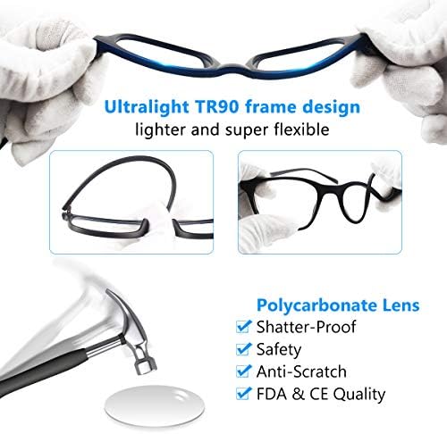 lıvho mavi ışık engelleme gözlük bilgisayar oyun gözlük çerçevesi, Anti göz yorgunluğu UV filtre Lens (Leopar)