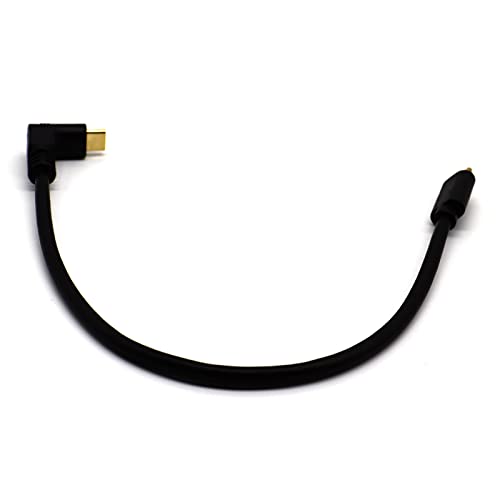LOKEKE USB C USB C Kablosu, 10 Gbps Altın Kaplama Tip C Erkek 90 Derece Tip 3.1 C Erkek Şarj Sync Tarih Kablosu Adaptör Kablosu