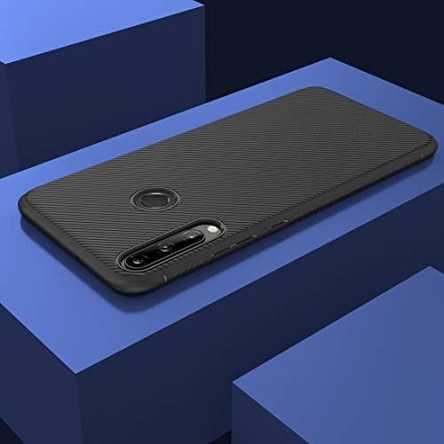 Cep Telefonu Kılıfı Görünmez Tutucu ile Huawei Y5P Darbeye Dayanıklı TPU Koruyucu Kılıf için Harika (Renk: Siyah Mavi)