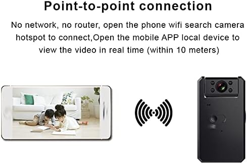 SHYPT HD Mini Vücut Kamerası Kablosuz 1080P Güvenlik Cep Kameraları Hareket Aktif Küçük Dadı Kamerası (Boyut: 16g)