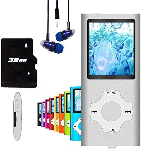 MP3 Çalar / MP4 Çalar, Hotechs MP3 Müzik Çalar ile 32 GB Bellek SD Kart İnce Klasik Dijital LCD 1.82 Ekran Mini USB Portu ile