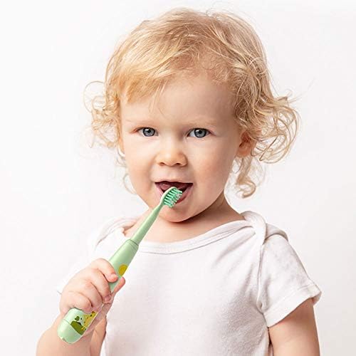 WFS Sevimli Diş Fırçası Çocuk Elektrikli Diş Fırçaları IPX7 Su Geçirmez USB Şarj Edilebilir 3 Modları için Erkek Kız Yaş 3-12