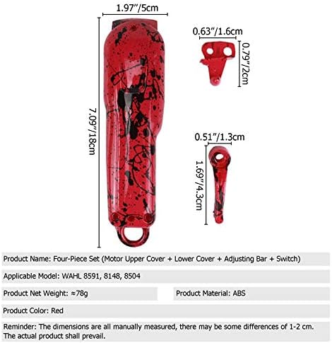 freneci Clipper Yedek Kapak Kiti, Wa-hl 8148 8591 için Elektrikli Akülü Saç Kesme Makinesi Muhafaza Kabuğu, Sökülebilir Koruyucu
