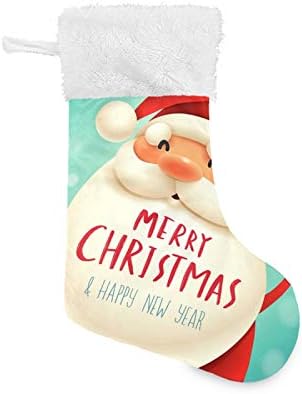 YUEND ile Beyaz Peluş Trim Büyük Noel Stocking Kitleri için Aile Tatil Noel Parti Süslemeleri Merry Christmas Karikatür Sevimli