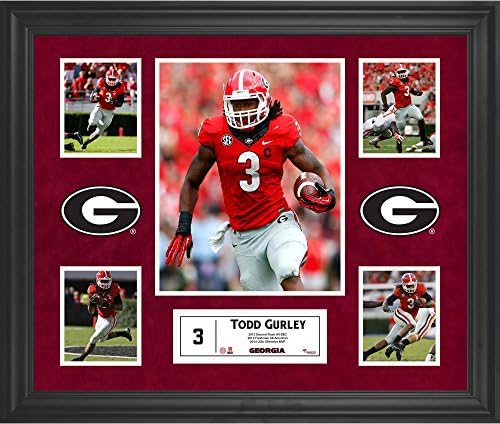 Todd Gurley II Georgia Bulldogs Çerçeveli 23 x 27 5-Fotoğraf Kolajı-Kolej Oyuncu Plaketleri ve Kolajları