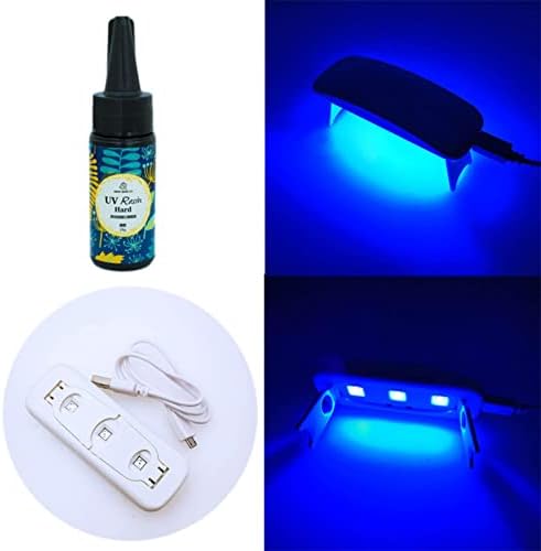 xıaolajıao UV Reçine DIY kiti ile yeni başlayanlar için ışık takı yapımı Set UV Epoksi Reçine Malzemeleri ile Yükseltme UV lamba