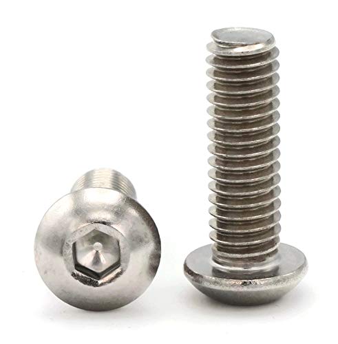 Düğme Soket Başlı Vidalar A2 Paslanmaz Çelik-10M x 1.5 x 55M (FT) Adet-1,000