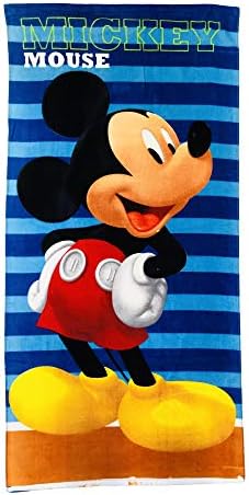 Mickey Mouse 2 Tonlu Mavi Kadife Havlu