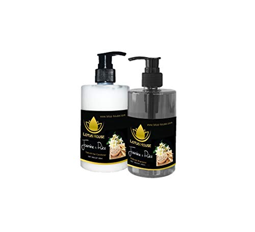 Lotus House Jasmine & Rice Doğal Şampuan - (600 ML-Set)