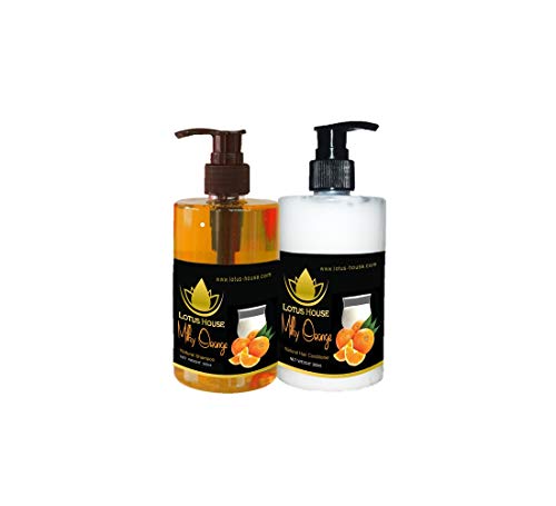 Lotus House Sütlü Portakal Doğal Şampuan (600 ML-Set)