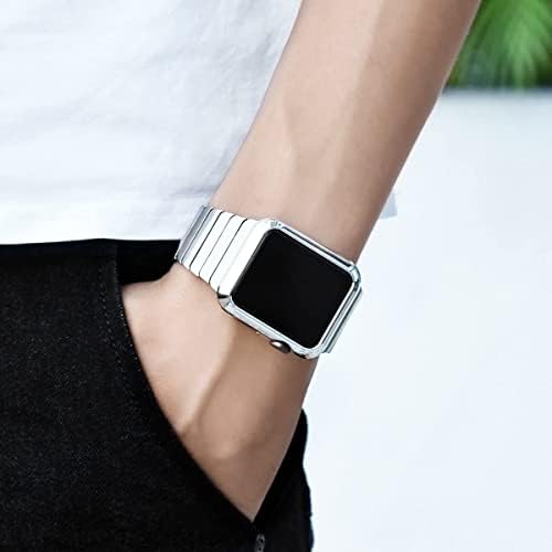 Leotop Apple Watch Case ile Uyumlu 44mm 40mm, Süper İnce PC Kaplama Tampon Koruyucu Parlak Kapak Hafif İnce Kabuk Darbeye Dayanıklı