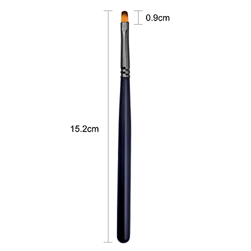 Fransız tırnak fırçası Eğik Kafa Fransız Ucu Tırnak Sanat Tasarım Kalem ve Manikür Temizleme Fırçaları UV Jel Akrilik Boyama