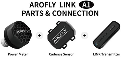 AROFLY Link A1-En Küçük ve En Uygun Fiyatlı Güç Ölçer, ANT+ veya Bluetooth üzerinden Diğer Bisiklet Bilgisayarlarına Bağlanır