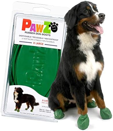 PawZ Dog Boots X-Large | Yeşil ve Siyah 24 Patik