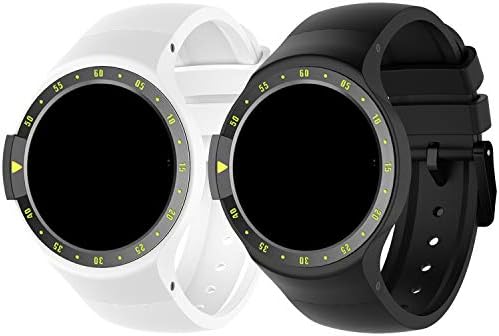 RuenTech Ticwatch S Bantları ile Uyumlu Metal Toka ile Yedek Silikon Spor Band Aksesuar Band Saat Kayışı Ticwatch S Smartwatch
