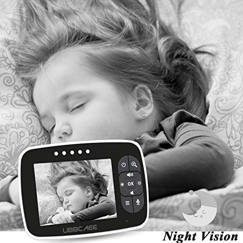Ev Video bebek monitörleri ile Kamera ve Ses 3.5 Büyük LCD Ekran Gece Görüş İki Yönlü Konuşma İzleme Sistemi bebek izleme monitörü