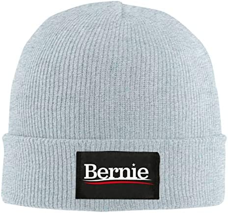FLYGSION Bernie Sanders Beanies Sıcak Yumuşak Kış Şapka Kadın Erkek Örgü Manşet Bere Kap Günlük Siyah