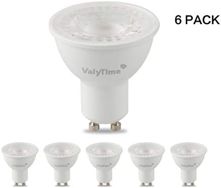 6 Paket GU10 LED Ampuller 7.5 W (50W-60W-75 Eşdeğeri) GU10 Şekli Halojen Yedek Ampul 3000K Sıcak Beyaz 38° 120V 700Lm Parça Spot