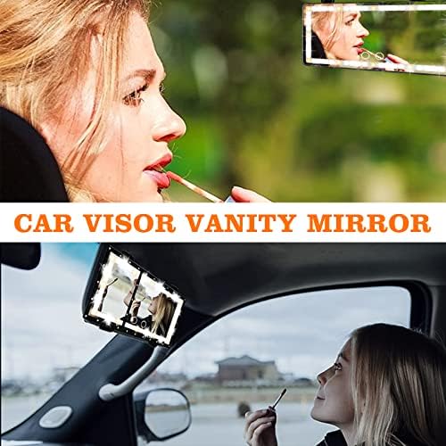 Araba Güneşlik Makyaj Aynası, LED ışıklı Araba Güneşlik Aynası, Otomobil Makyaj Aynası-60 LED Işıklı Araba Makyaj Aynası, Araba