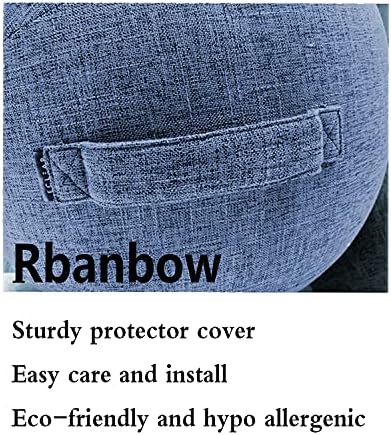 Rbanbow İsviçre Topu Kapak 55/65/75 cm için Ofis ve Ev Kas Eğitimi Spor Emek Doğum Gebelik Egzersiz Topu Egzersiz Topları Yetişkinler