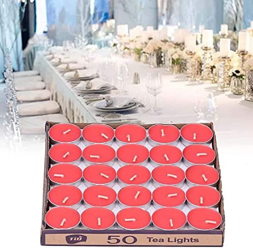 Dekoratif Mum, Yıldönümü için Romantik 50Pcs Düğün Mumları (kırmızı, Noel Baba)