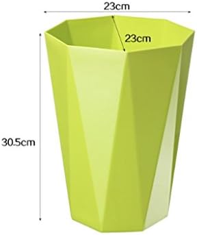 XXIAO Ev Eşyaları Kaliteli Hafif Atık Kağıt Sepeti Bin Plastik, kırmızı Çok Fonksiyonlu çöp tenekesi (Renk: Yeşil)