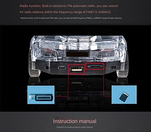 7V7 Araba Modeli Bluetooth Hoparlör, Bluetooth'lu Mini araba Modeli, LED Aydınlatma Modeli, Araba Modeli Meraklıları ve Çocuklar