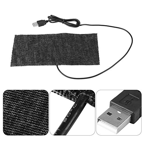 USB ısıtma pedleri, 1 ADET siyah 5 V USB karbon Fiber ısıtma Mat 2010 cm Mouse Pad sıcak Battaniye 35-45 derece bükülebilir ve