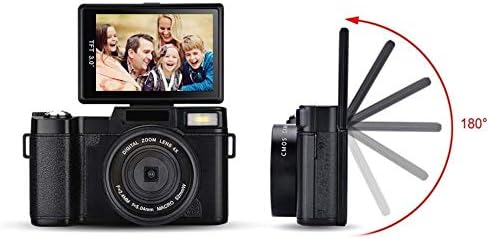 Profesyonel 3.0 inç LCD Ekran 1080P Video Dijital Kamera 4X Zoom