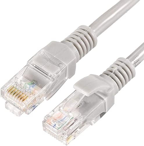 KFıdFran 8 Adet Cat5e Ethernet Kablosu, RJ45 Cat5e Ethernet Patch İnternet Kablosu 1.5 M / 5ft - Beyaz (8 Adet Cat5e Ethernet-Kabel,