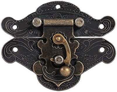 Yosoo 10 Adet Asma Kilit Mandalı Hasp Toka Mandalı Antik Bronz Mini Dolap Toka Kilit Pedi Göğüs Kilit Plakası Ahşap Mücevher