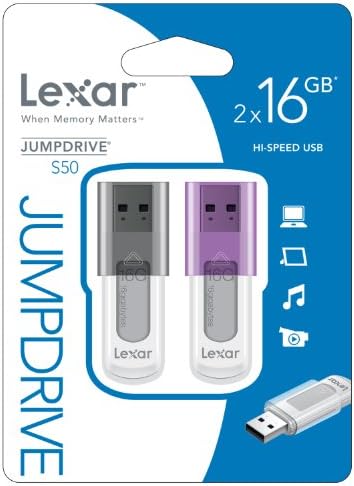 Lexar USB 2.0, 16GB 16GB USB 2.0 Tip-A Siyah, Mor USB flash sürücü