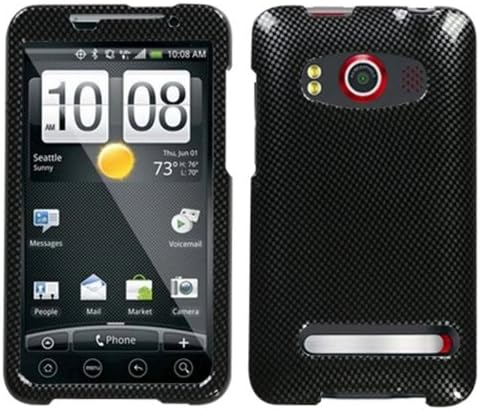 MYBAT HTCEVO4GHPCIM003NP HTC Evo 4G için İnce ve Şık Koruyucu Kılıf - 1 Paket - Perakende Ambalaj - Karbon Fiber