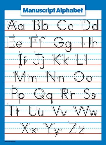 3 Paket-Dünya ve ABD Haritası Poster Seti [Mavi Okyanus] + El Yazması El Yazısı ABC Alfabe Grafik Çocuklar için (Lamine, 18 x