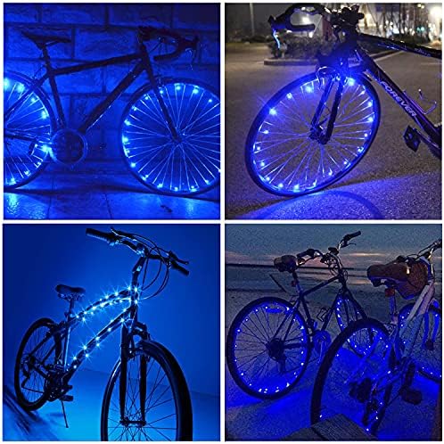 LED bisiklet tekerleği ışıkları (2-Lastik paketi), bisiklet tekerleği ışık Ön ve Arka Su geçirmez Kurulumu kolay, Erkek genç