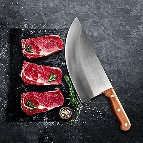 Et Cleaver Mutfak Bıçağı 8.5 Şef Bıçağı Ağır kasap bıçağı Doğrayın Kemik Cleaver Bıçak Paslanmaz Çelik Et Sebze Dilimleme Bıçağı