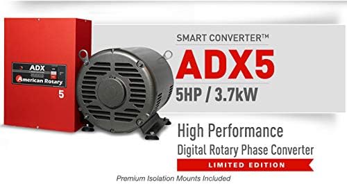 Sınırlı Sayıda Kırmızı Döner Faz Dönüştürücü 5 HP 1 ila 3 Faz-CNC Aşırı Görev Amerikan Yapımı ADX05 (kırmızı)|2.5 Hp / 7 Amp