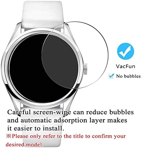 [3 Paket] Synvy Temperli Cam Ekran Koruyucu, Longines L4.321.2.42.2 9 H Film Smartwatch akıllı saat Koruyucuları ile Uyumlu