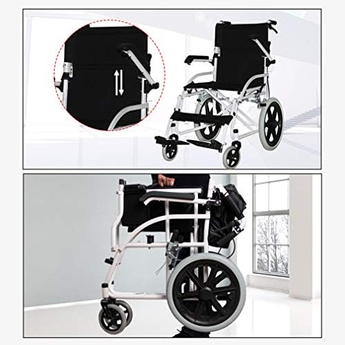 Oceanındw Hafif Tekerlekli Sandalye, Katlanabilir Çerçeve, Refakatçi Tahrikli Tekerlekli Sandalye, Taşınabilir Transit Seyahat