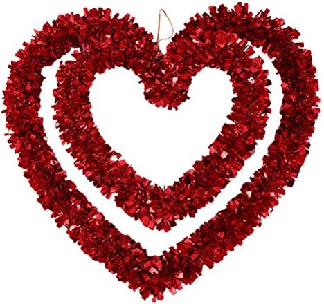 ABOOFAN 1 pc sevgililer Günü Düğün Kalp Şekilli Çelenk Evlilik Odası Sahne Düzeni Sevgililer Düğün Yıldönümü Doğum Günü Parti