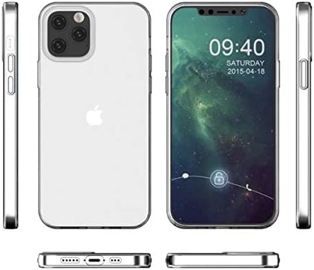 Revital Ultra Net İnce iPhone 12 ve iPhone 12 Pro Darbeye Dayanıklı İnce Kılıf ve Ekran Cam Koruyucu 9H (6.1') 5G 2020