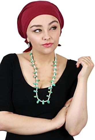 Kadınlar için başörtüsü Kanser Şapkalar Kemo Kapaklar Sarar Kafa Kaplamaları Pamuk Eşarplar Celeste