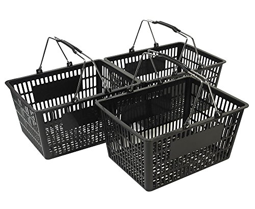 Siyah Alışveriş Sepetleri (3'lü Set)