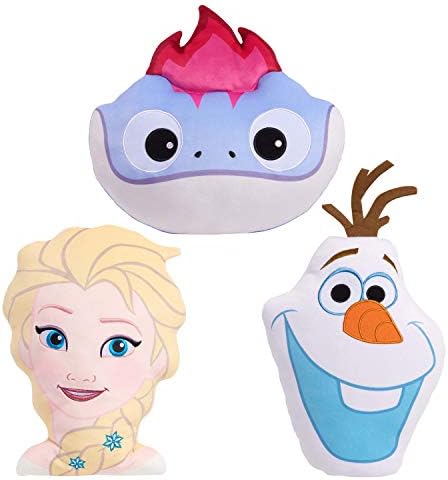 Disney Dondurulmuş 2 Karakter Kafa 13.5-İnç Peluş Elsa, Yumuşak Yastık Buddy Oyuncak Çocuklar için, Sadece Oynamak tarafından