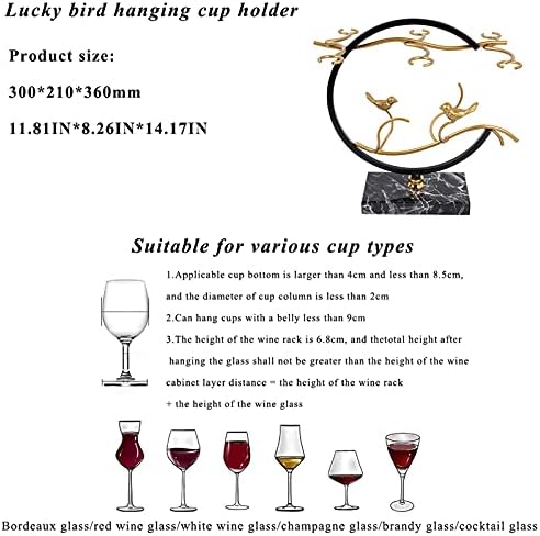 Şarap kadehi Tutucular ,şarap kadehi Tutucu Tezgah,şarap Rafı Tezgah Süsleme, 6 Bardaklı(350ml), Mutfak Ev için