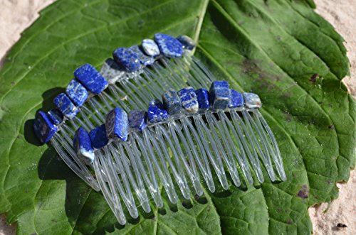 Lapis Lazuli Taşlı Saç Tarakları (2'li set)