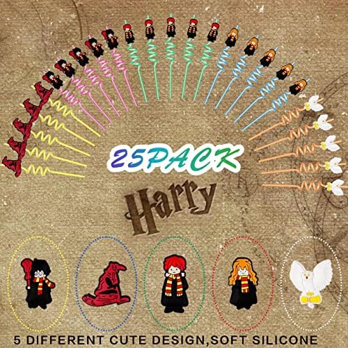 25 Harry Parti İyilik Payet, Kullanımlık Plastik Payet 5 Tasarım Çocuklar için Sihirbazı Potter Parti Malzemeleri İyilik, 2 Temizleme